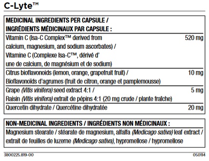 C Lyte Ingredients
