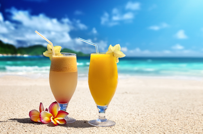 Tropical Protein shake with 36 gram of undenatured whey protein
