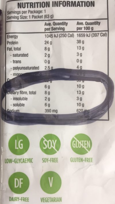 Nutritional information