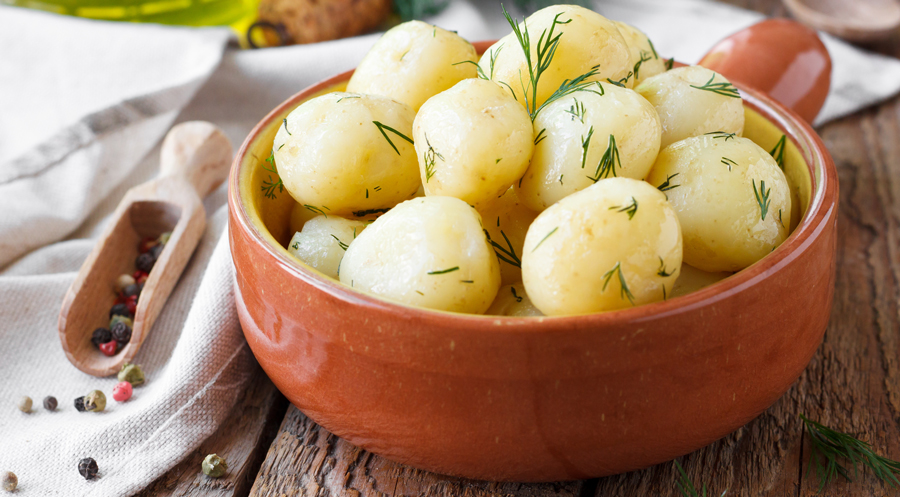 Boiled potatoes