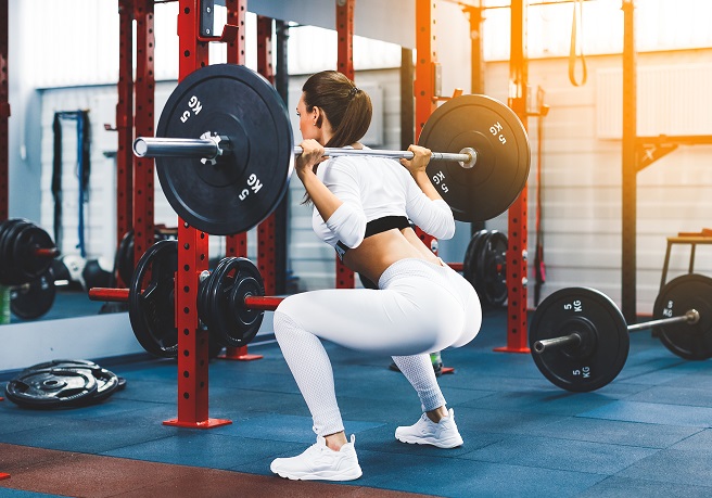 Squats work a range of leg muscles